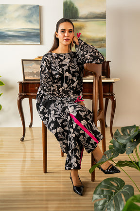 Midnight Bloom 2  piece Co ord set